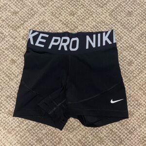 xs black nike pros good condition